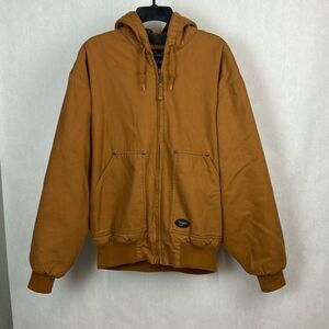 Walls Zero-Zone Jacket Coat w/Hood Canvas Mens Sz Medium 38-40 Brown Tan Zip